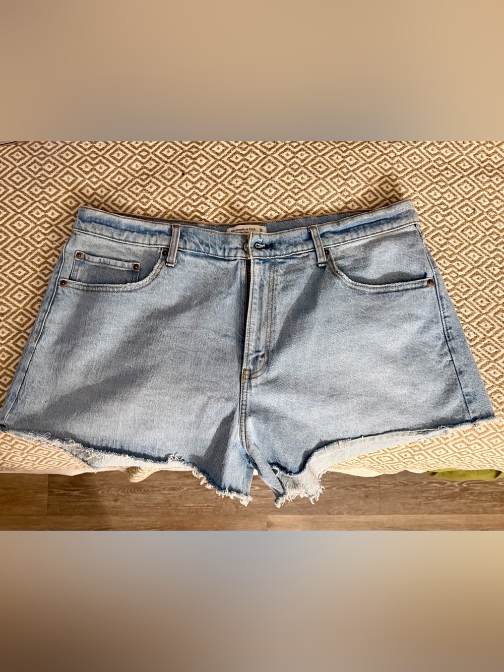 Abercrombie & Fitch Light Blue Denim Cutoff Shorts